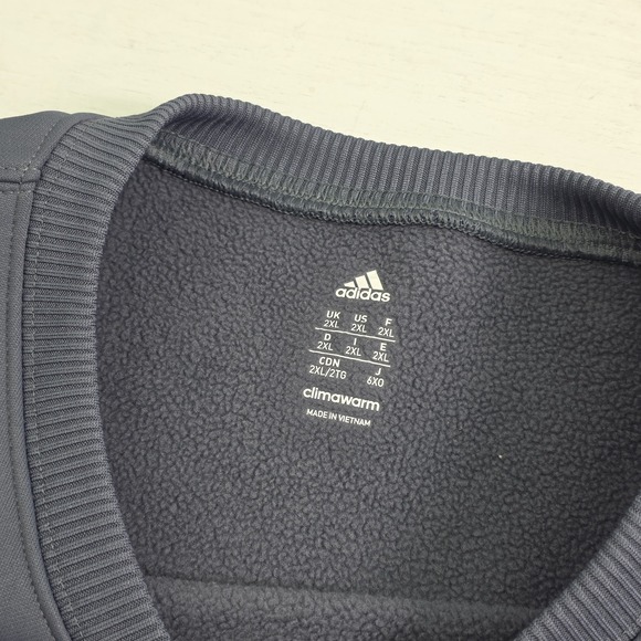 LA Tech Louisiana Bulldogs NCAA Adidas Climawarm Crewneck Sweatshirt Mens Sz 2XL - Picture 4 of 9